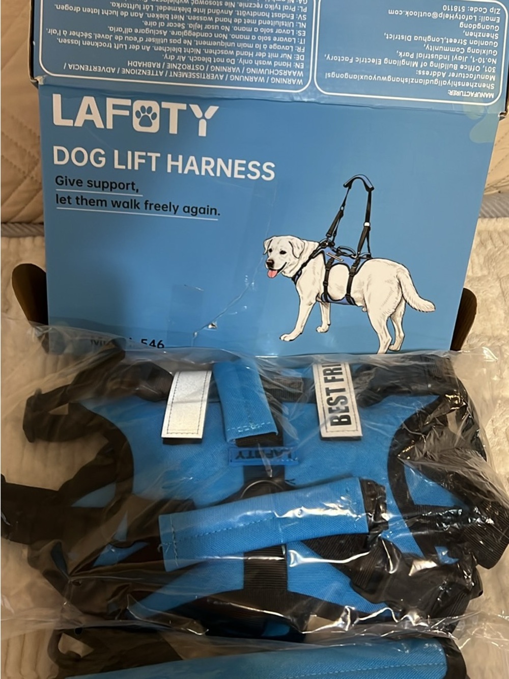 Blue Dog Lift Harness - Supportive Walking Aid